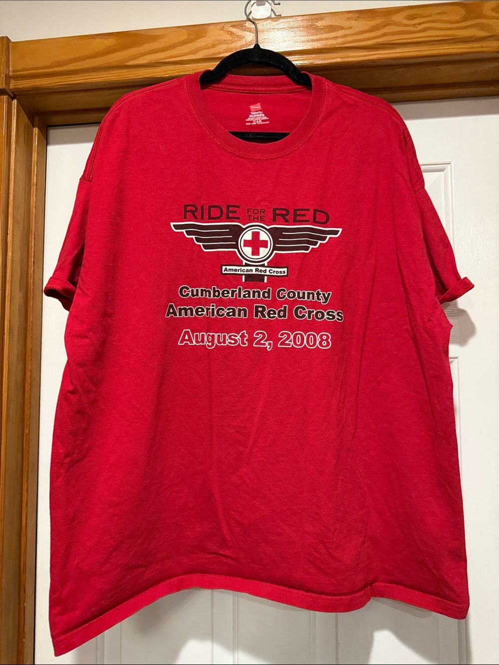 Hanes Red 'Ride for the Red' Short Sleeve Tee